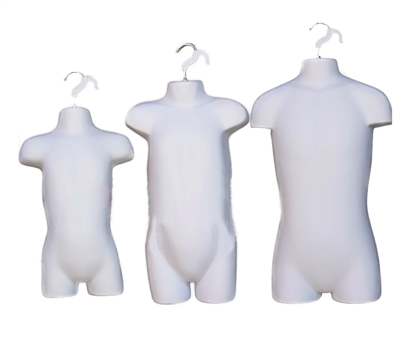 Child Hanging Mannequin Torso – Kids Body Display Form in White or Skin Cream (48cm & 56cm)