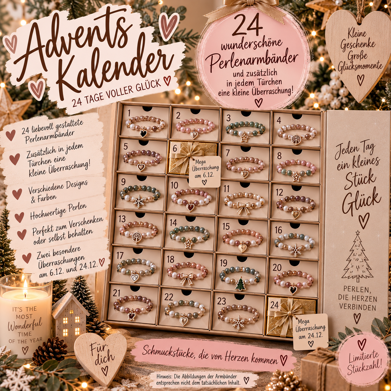 Adventskalender - Perlenarmband Zauber