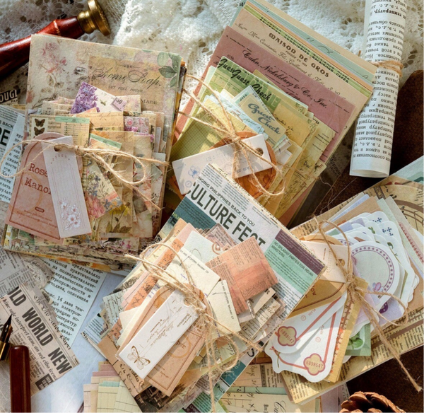 Kreativpaket Scrapbooking / Journaling Material klein