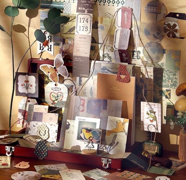 Kreativpaket Scrapbooking / Journaling Material mittel