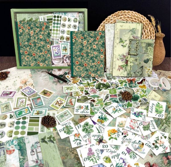 Kreativpaket Scrapbooking / Journaling Material groß