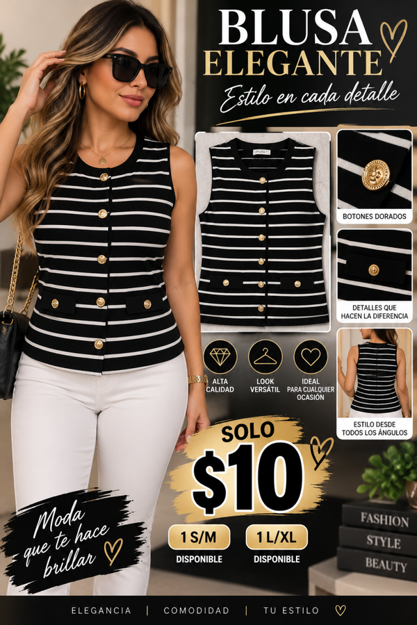 Blusa estilo elegante