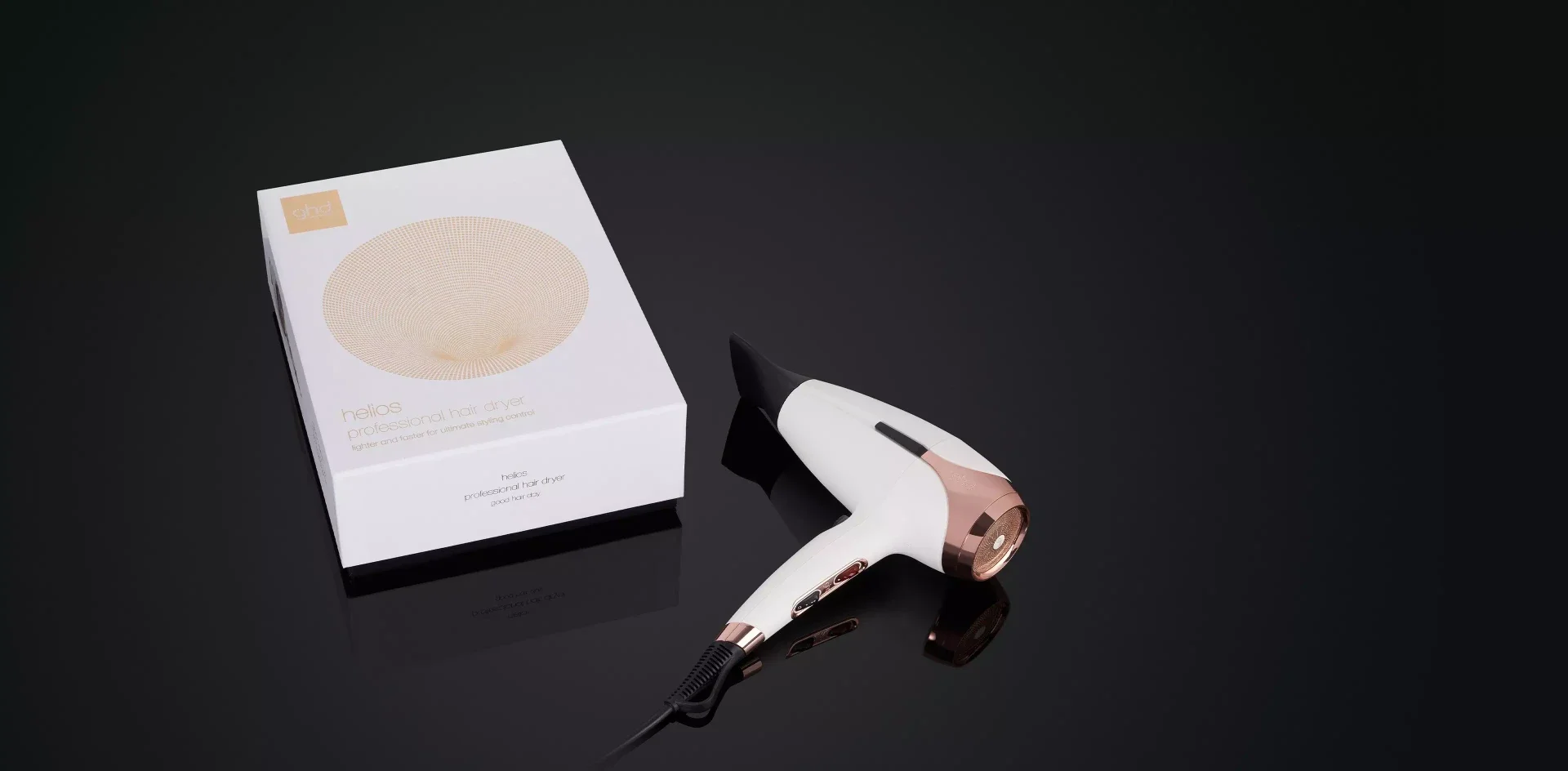 GHD elios phon in diverse colorazioni: BIANCO - VERDE - AMARANTO - NERO