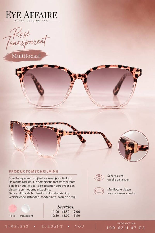Multifocale Zonnebril  💖Tiger Lily Rose 199 6211 47 03