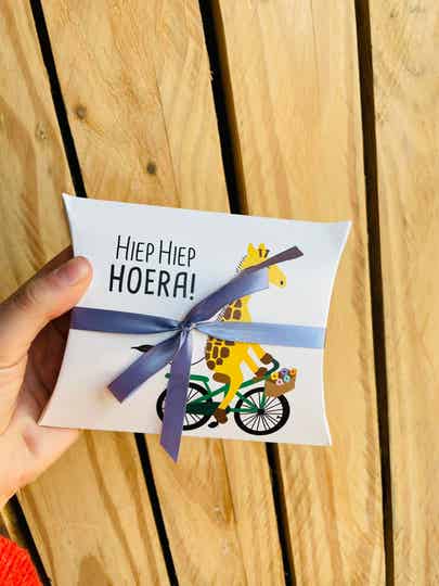 Snoepdoosje 'Hip hip hoera'