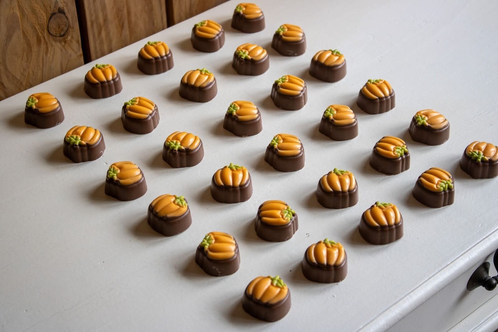 Pompoentjes praliné