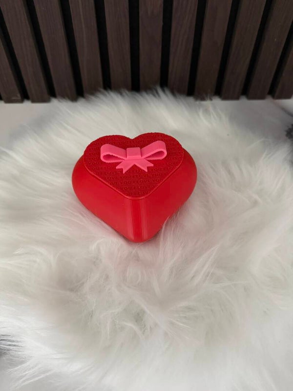 hartvormig doosje met strik