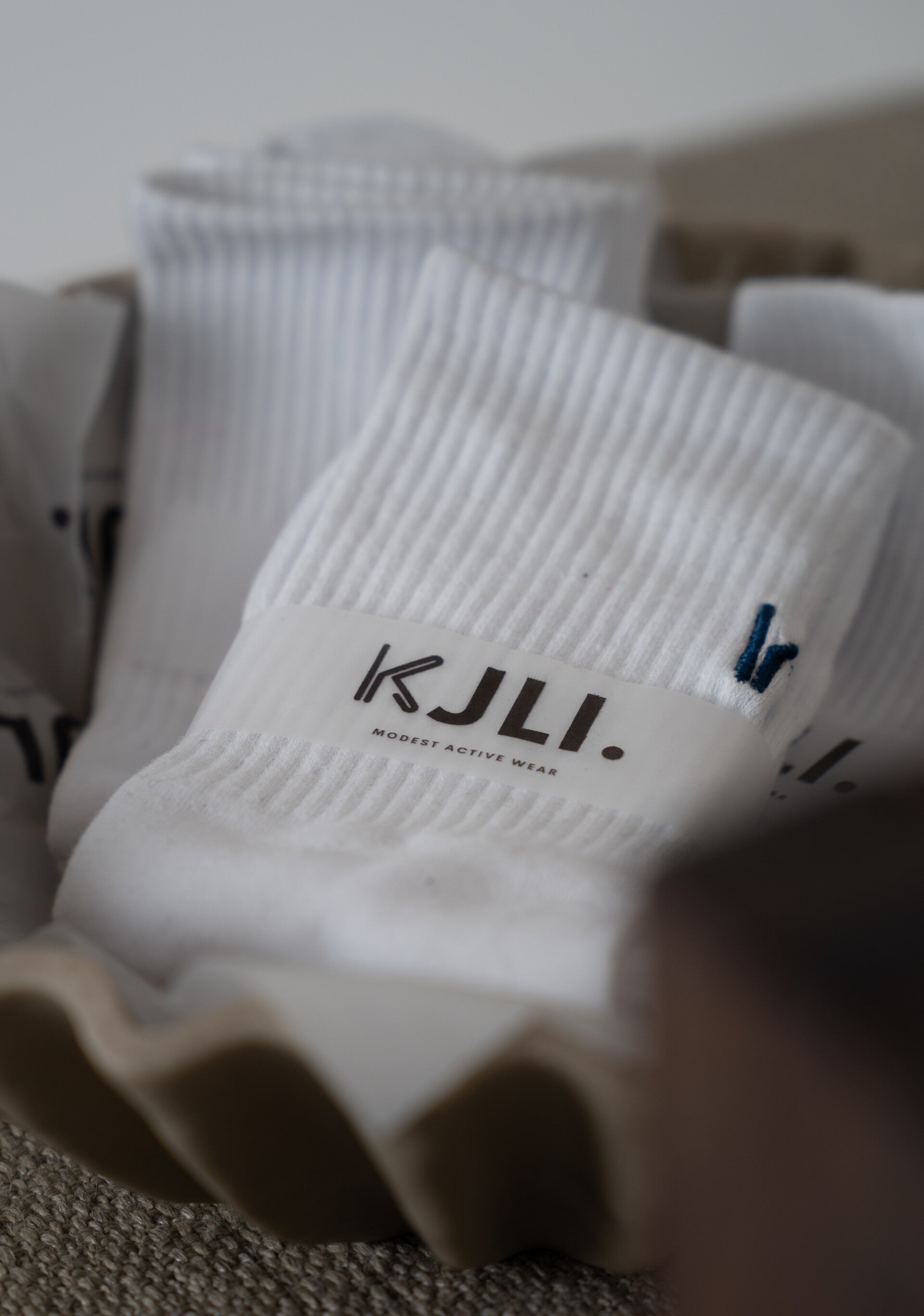 Embroidered KJLI. Socks