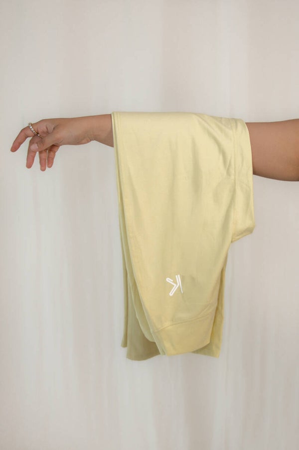 High waist KJLI. Flared pants yellow
