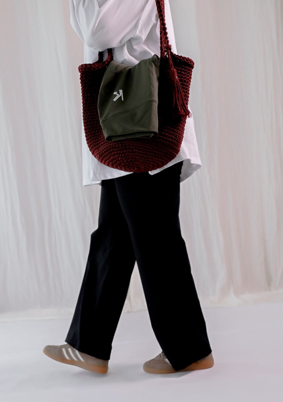 High waist KJLI. Flared pants black