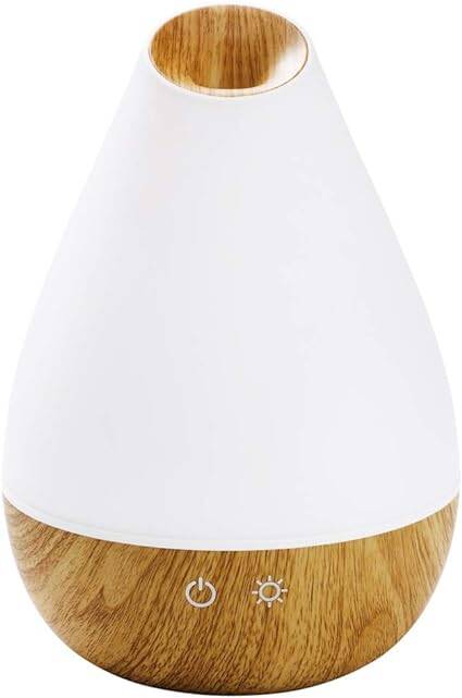 Promed AL-1300 WS Aroma Diffusor 1300 ml, Ultraschall Luftbefeuchter 1,3 Liter, Humidifier, Raumbefeuchter, elektrische Duftlampe Holzdesign mit 7 Farben LED Licht, Aroma Diffuser, Aromatherapie