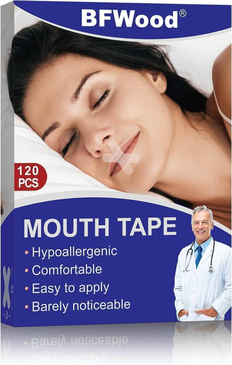 Mouth Tape for Sleeping, 120Pcs Mouth Tape, Snoring Plasters, Sleep Mouth Tape to Improve Night Sleep, Helps Against Snoring, Developing the Habit of Nasal Breathing.