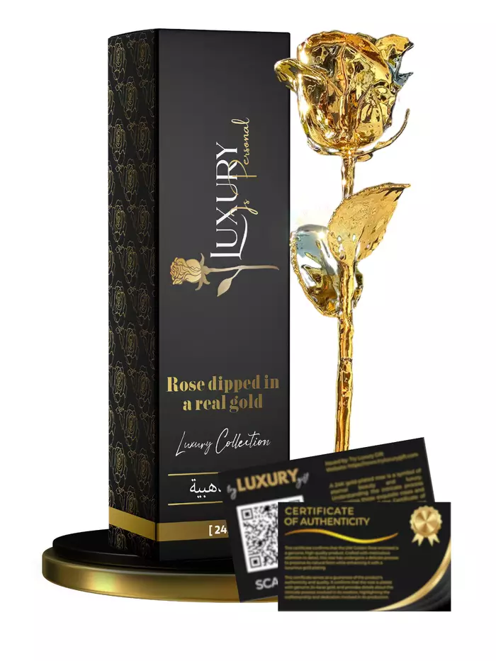 The 24K Golden Rose - Goldene Rose 24 Karat als Geschenkideen für Verliebte Hochzeitsgeschenk 