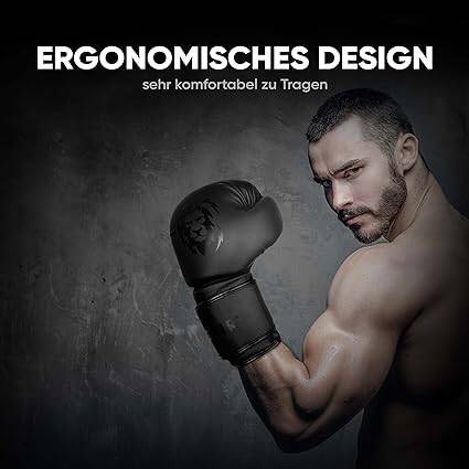 FIGHTR® Boxhandschuhe mit bestem Sitz für maximale Stabilität | Männer und Frauen | für Boxen, MMA, Muay Thai, Kickboxen & Kampfsport 08 10 12 14 16 oz | inkl. Tragetasche