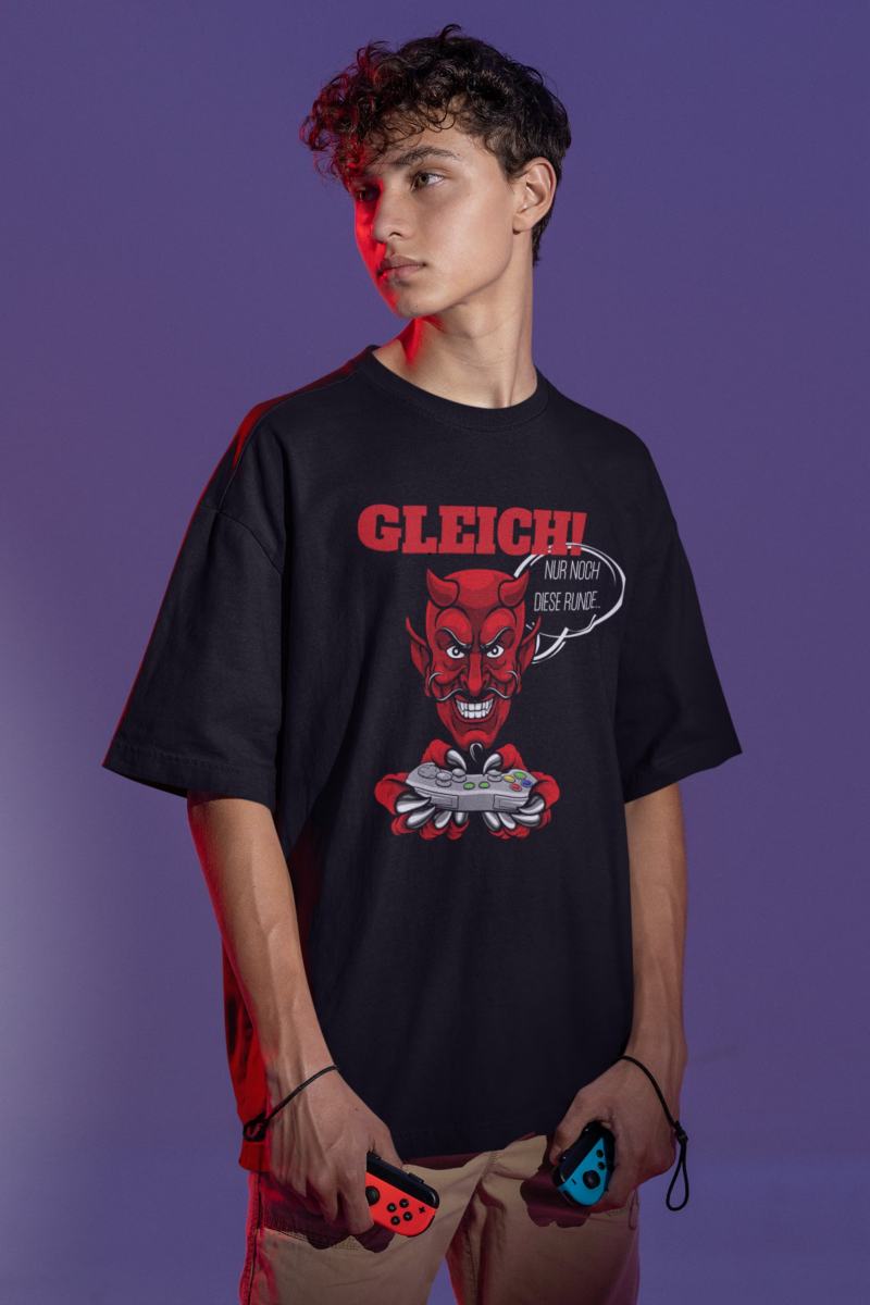 GAMER | T-Shirt Design | Tee Shirt | Statement Shirt Top | Unisex Cotton Baumwolle Tee Shirt | Statement Shirt | Gaming Zocker PC-Game