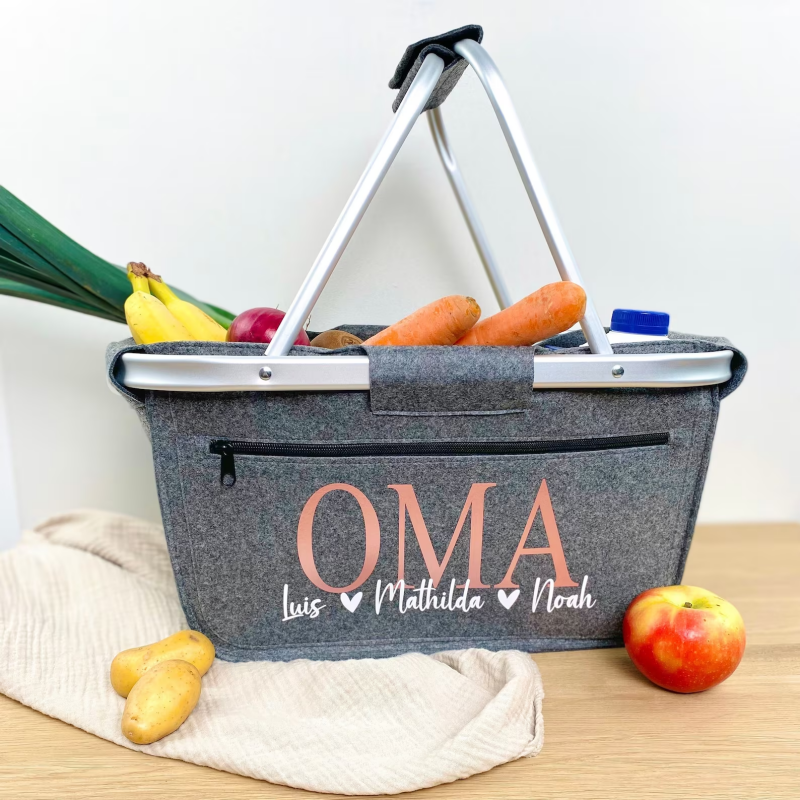 Oma Geschenk Muttertag, personalisierter Korb Geburtstag, Einkaufskorb Muttertagsgeschenk , Geburtstagsgeschenk Mama, Schwiegermutter Du suchst nach einem Geburtstagsgeschenk oder Weihnachtsgeschenk für deine liebe Mama oder Oma oder eine andere besondere