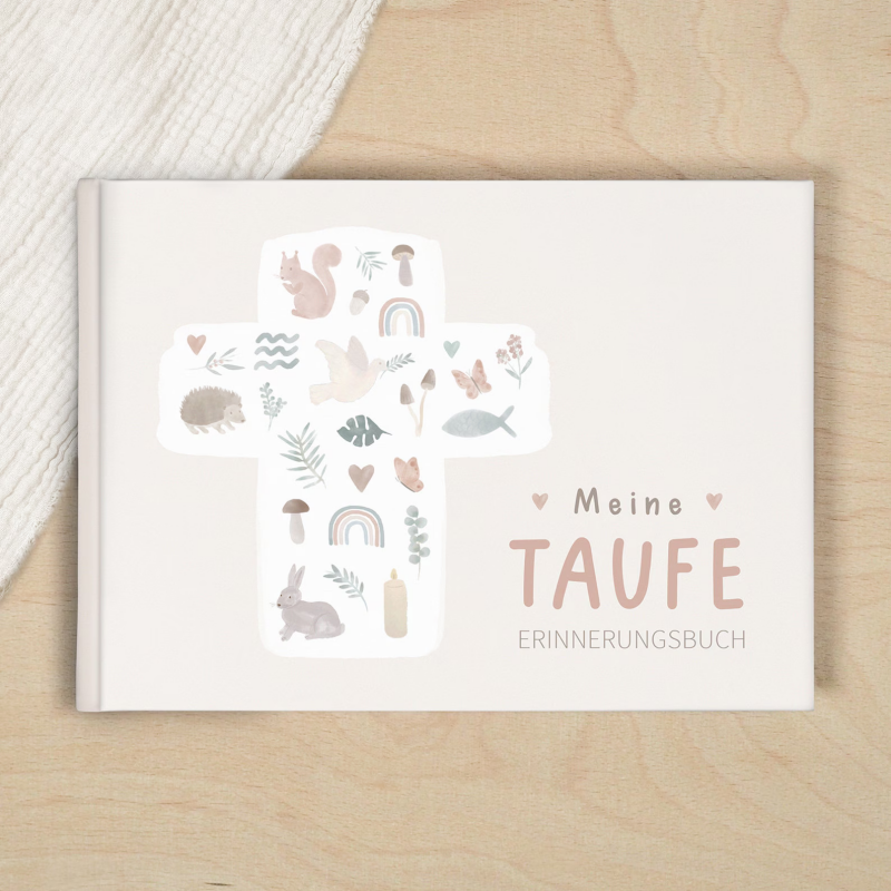 Taufbuch "Meine Taufe" - Blumen Dieses bezaubernde Taufbuch ist ein Eintragbuch mit liebevoll gestalteten Vorlagen für die schönsten Erinnerungen und Fotos der Taufe. Mit diesem Erinnerungsbuch für die Taufe haltet ihr diesen ganz besonderen Tag eures Min