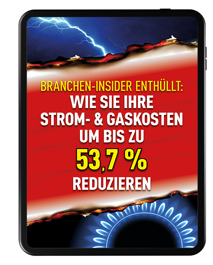 Energiekosten um bis zu 53,7% senken Wie Sie Ihre Strom- und Gaskosten um bis zu 53,7% reduzieren  In der Tat ist es möglich, Ihre monatlichen  Kosten für Strom, Wasser und Gas deutlich zu senken.  Bis zu 53,7% an Kosten können so Monat für Monat eingespa