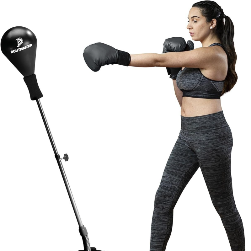 Boxsack mit Ständer, für Kinder & Erwachsene, höhenverstellbar, freistehender Boxball, Boxsack, ideal für MMA-Training, Stressabbau und Fitness