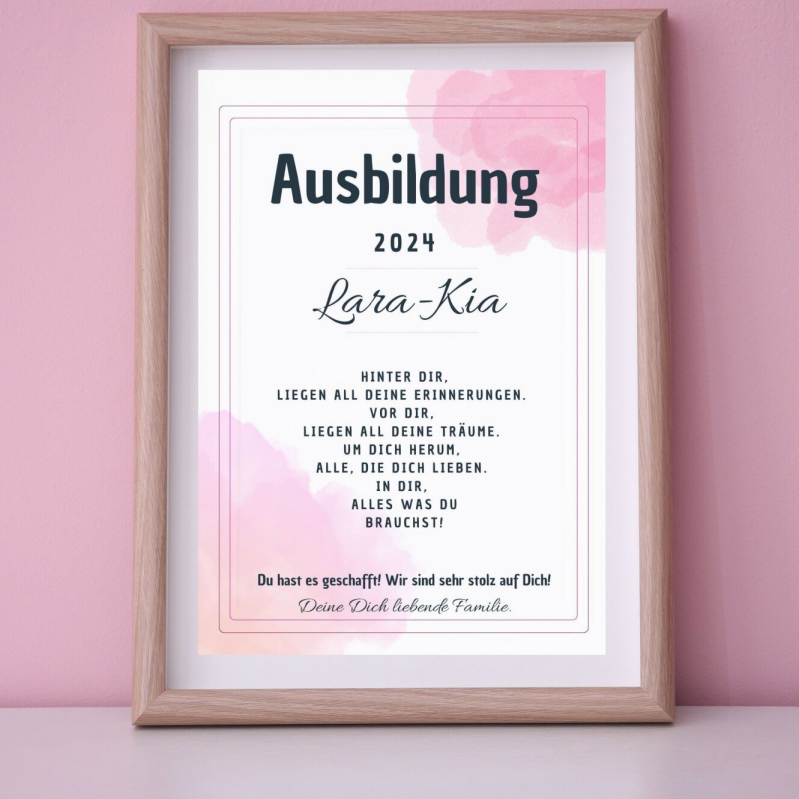 Bachelor 2023 | personalisierbares Abschlussgeschenk Abitur 23 | Wandbild Bachelor 2023 | Master 2023 | Doktor 2023 | Geschenk zum Diplom |