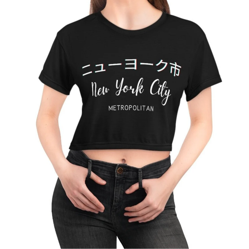 New York City japanese Design Crop Top T-Shirt | MMXXII 2022 | Metropolitan | Women s Tee Shirt short | Damen Crop Shirt | NYC New York City japanese Design Crop Top T-Shirt | MMXXII 2022 | Metropolitan | Unisex Ultra Cotton Tee Shirt | Women timeless Fas
