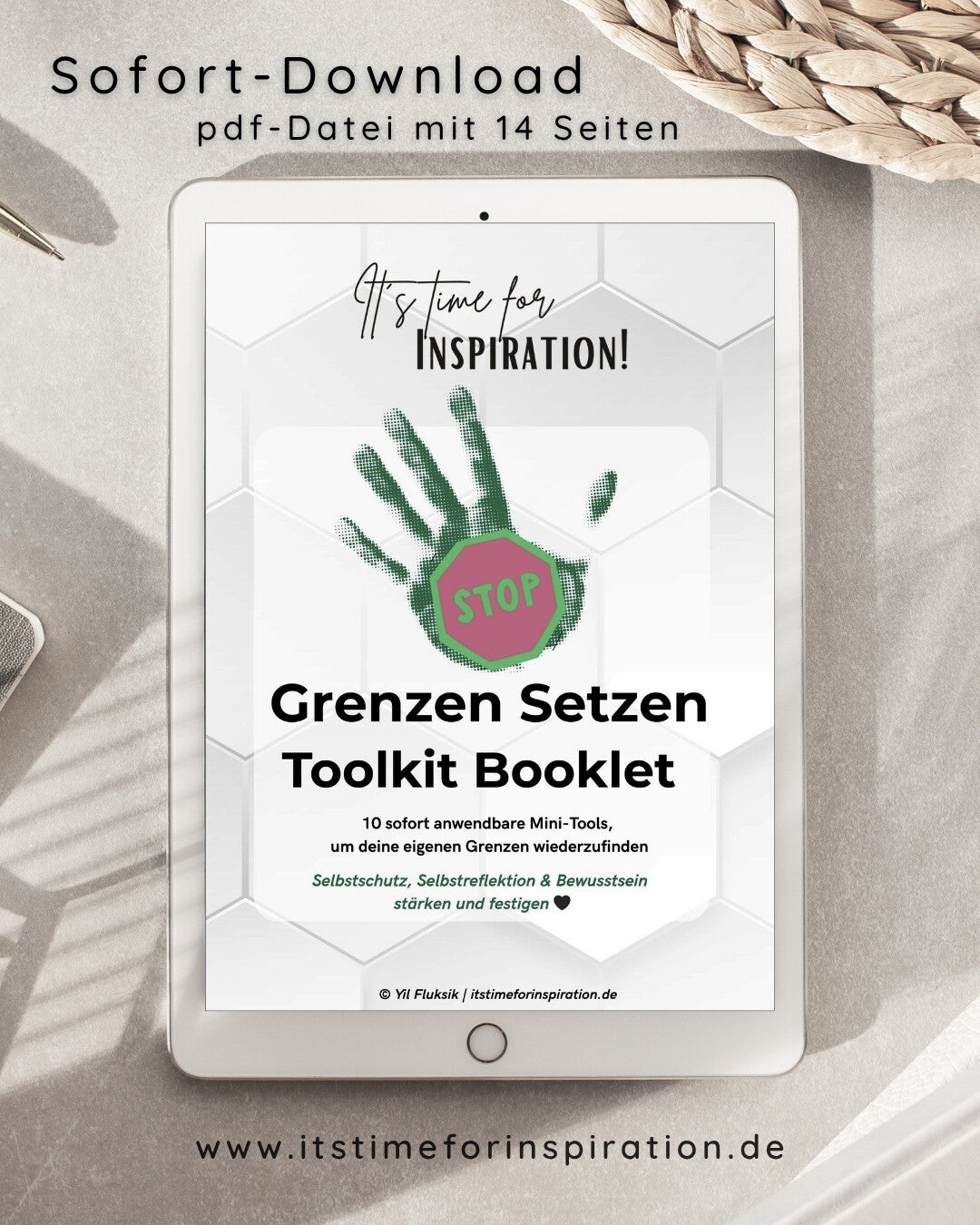 Grenzen Setzen Toolkit 🖤 Dein Booklet für mehr Selbstfürsorge & Selbstschutz im Umgang mit toxischen und narzisstischen Mitmenschen | 14 Seiten erstellt von Yil Fluksik, Autorin | pdf, Sofort-Download