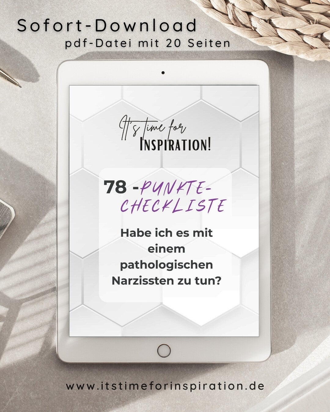 Narzissmus - 78-Punkte-Checkliste & Arbeitsblatt: Habe ich es mit einem pathologischen Narzissten zu tun!? 20 Seiten erstellt von Yil Fluksik, Autorin & Betroffene | pdf, Sofort-Download