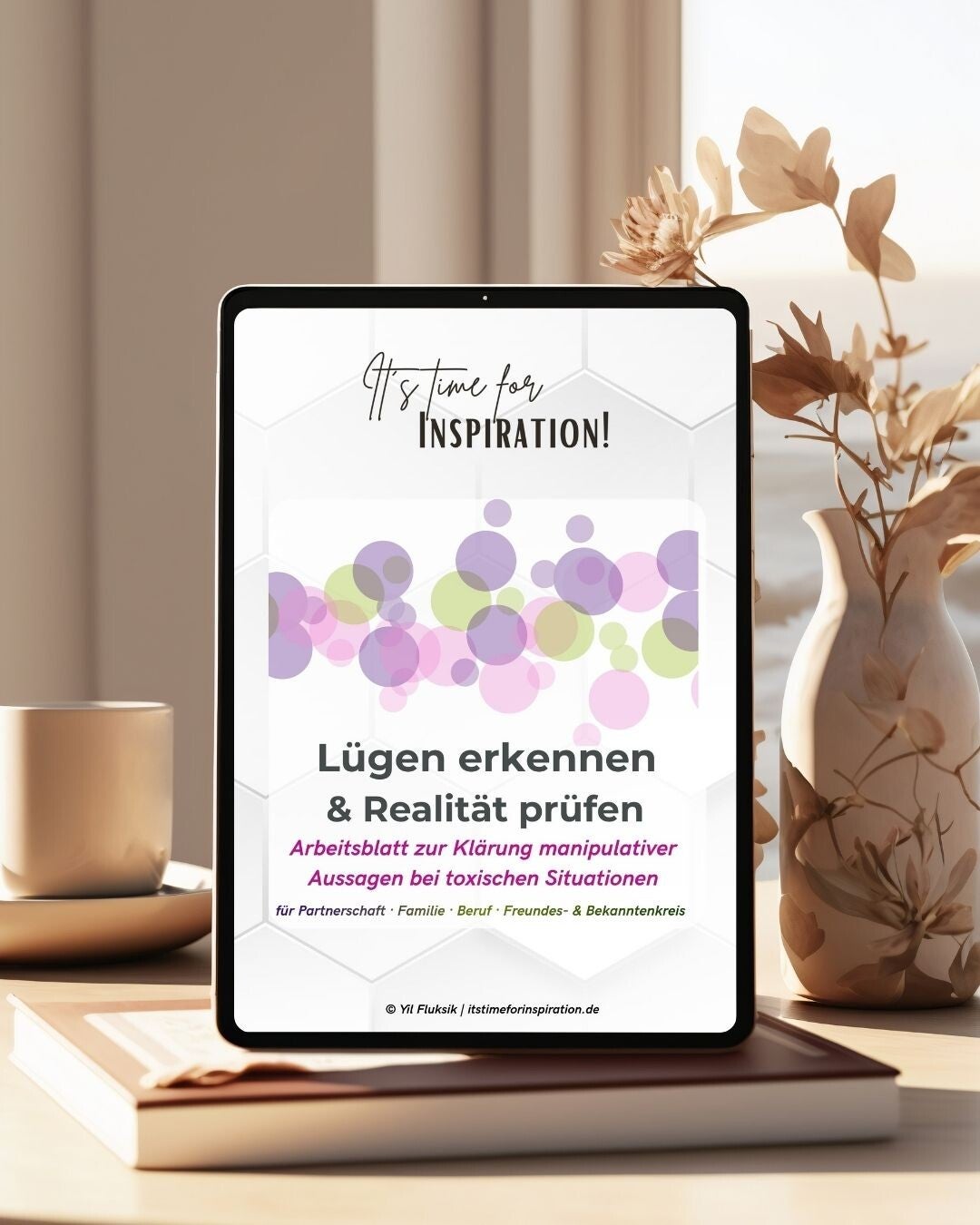 Lügen erkennen & Realität prüfen - Toxische Muster erkennen Arbeitsblatt & Checkliste | 17 Seiten erstellt von Yil Fluksik, Autorin | pdf, Sofort-Download