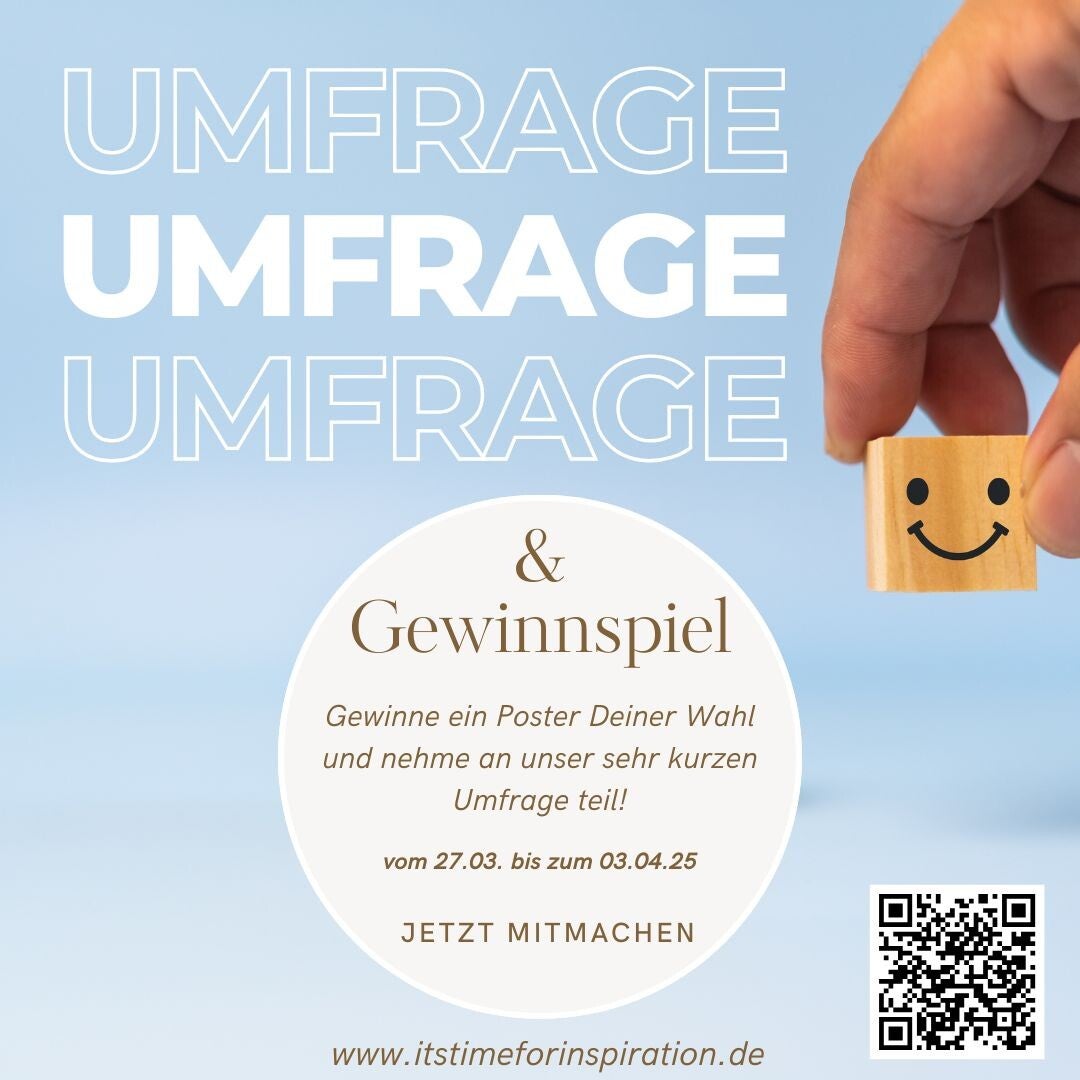 Mache mit und gewinne 1 Poster Deiner Wahl! An unserer Umfrage auf Twitter vom 27.03. bis zum 03.04.2025!  Frage: Suchst Du oft Last-Minute nach Geschenken und Geschenkideen!?  Antwortmöglichkeiten:  Ja, sehr oft!  Nein, eher selten.  https://x.com/BlogIt