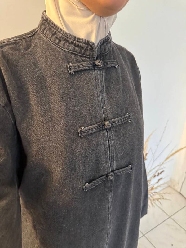 Robe longue en jean