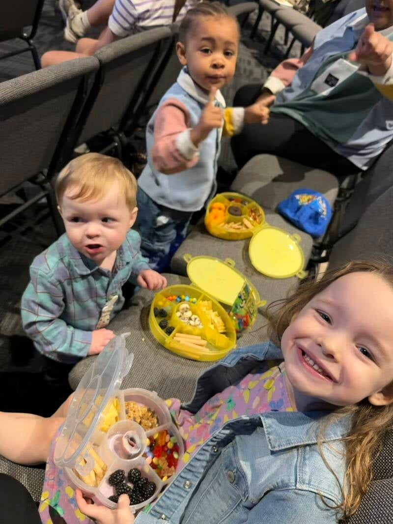 The babies at church-Zacari, Emery and Rowen