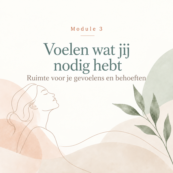 Online module 3 - Voelen wat jij nodig hebt