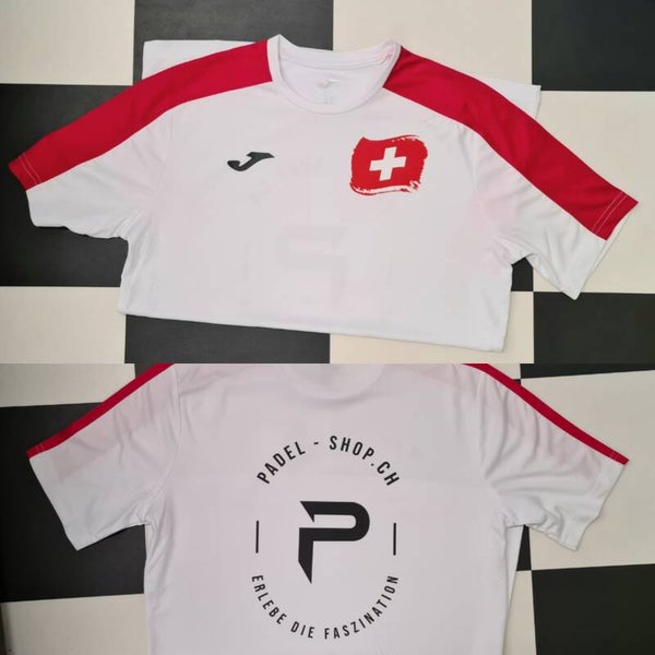 SCHWEIZ SHIRT WEISS ROT