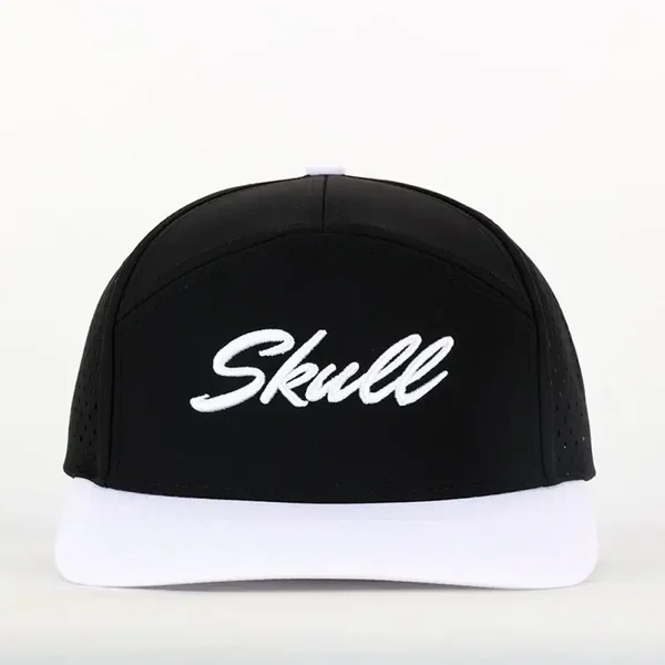 SKULL PADEL CAP - RETRO BLACK WHITE