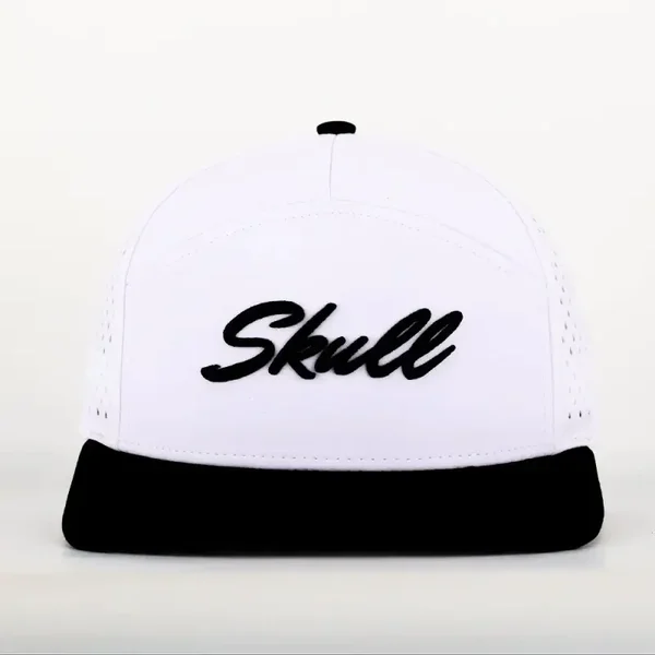 SKULL PADEL CAP - RETRO WHITE BLACK