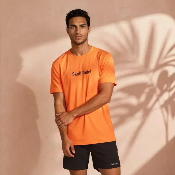 SKULL PADEL SPORTSHIRT MEN - ORANGE