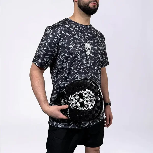 SKULL PADEL SPORTSHIRT MEN - PIXEL CAMO