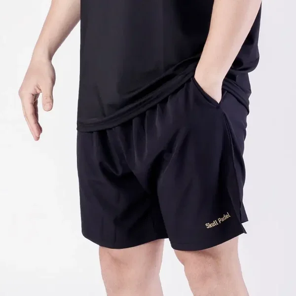 SKULL PADEL SPORTSHORT MEN - BLACK GOLD