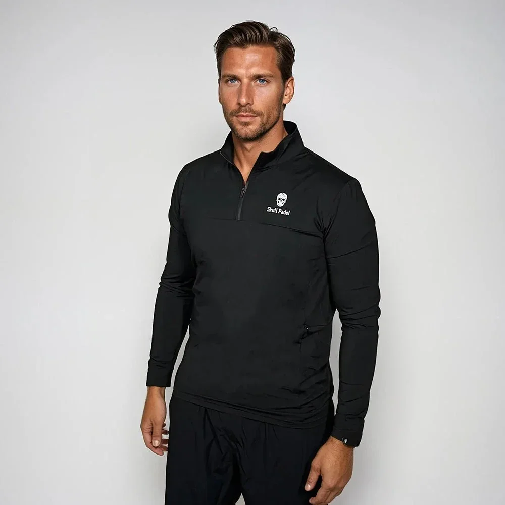 SKULL PADEL LONGSLEEVE - BLACK & WHITE