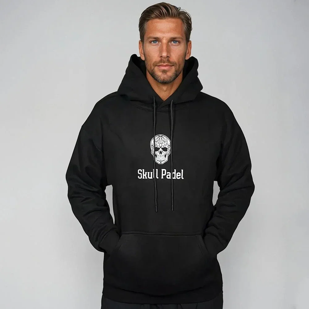 SKULL PADEL HOODIE - BLACK & WHITE