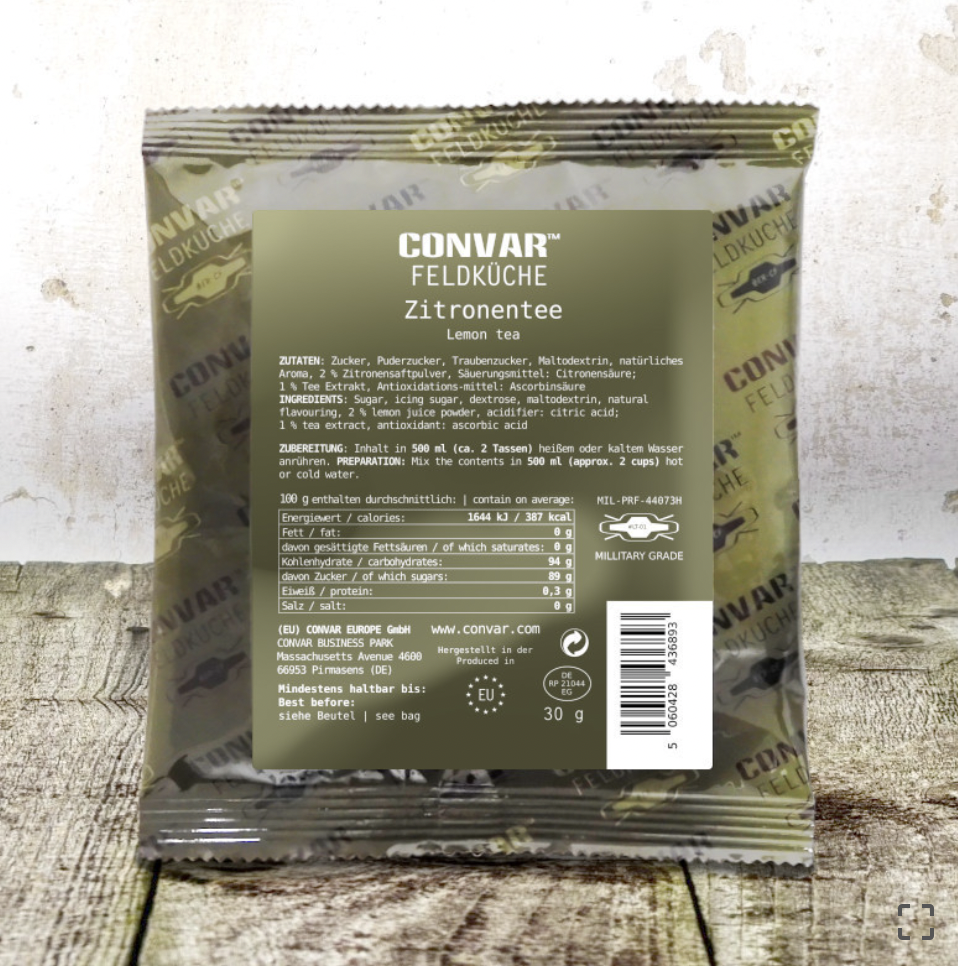 Citroen thee - Convar Feldküche