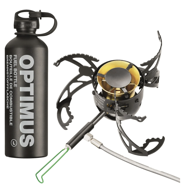 Optimus Polaris + Fuel Bottle 1L Black – Optimus