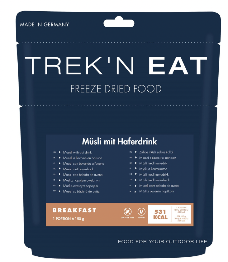 Muesli met havermelk - Trek'n Eat - 5 jaar
