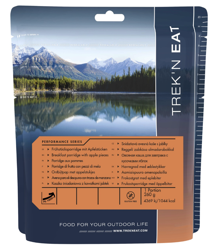 Ontbijtpap met appel - Trek'n Eat - 5 jaar