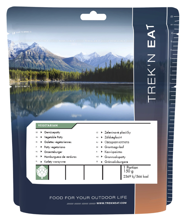Vegetarische burger - Trek'n Eat - 5 jaar