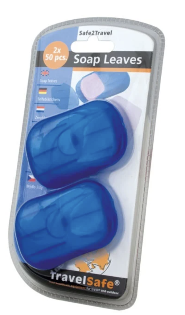 !! Travelsafe Zeepblaadjes in doosje