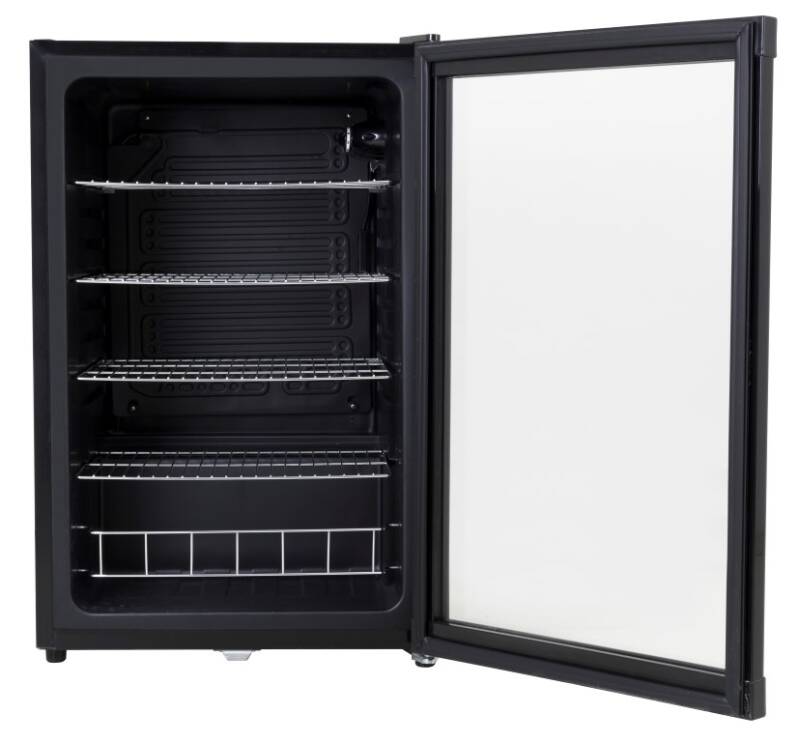 Husky compacte glasdeur koeler met ruime inhoud KK111-BK-NL-HU