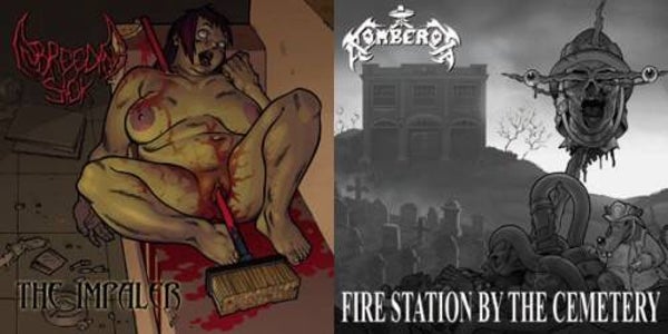 BOMBEROS/INBREEDERS SICK - Fire Station by the Cemetery-The Impaler Split CD