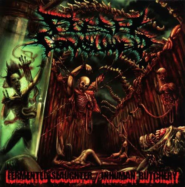 FLESHED CONSUMED - Fermented Slaughter / Inhuman Butchery Split CD