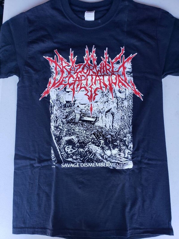 RAZORWIRE DECAPITATION - Savage Dismemberment Design T-Shirt